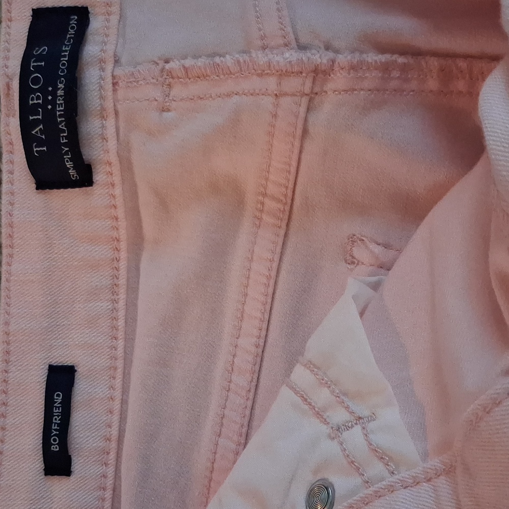 Talbots Boyfriend Jeans in Blush Pink - Picture 6 of 13